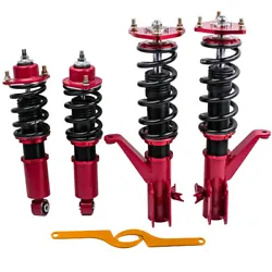 Full Length Adjustable - Raise And Lower Ride Height Through Lower Mount; High Rigidity 55CrSi Steel Cold-bent Coil...