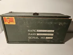 Vintage Gi Joe Locker Carry Box 13.5