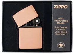 Zippo’s first solid-copper prototype was introduced in 1969 and has made several surprise appearances – and...