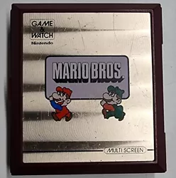 Console Nintendo Game And Watch Mario Bros mw56 de 1983 fonctionnel cache pile officiel  piles non fournies. Interieur...