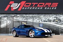 BJ Motors is thrilled to offer this 2013 Dodge Viper GTS Launch Edition finished in GTS Blue with Dual White Stripes....