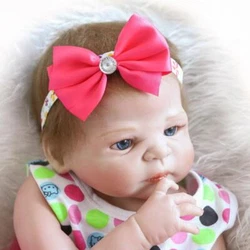 The baby doll arms and legs could be moved freely and it is totally poseable. The body is soft silicone vinyl full...