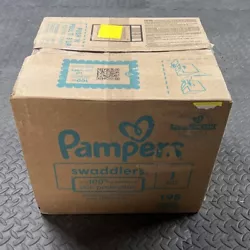 You are buying NEW Pampers Swaddlers Diapers 198 Counts | Size 1 8-14 Lb.