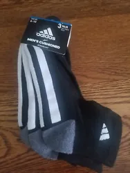 ADIDAS Mens Aeroready Cushioned 3 Pack Quarter Socks For Shoe Size 6-12. Condition is New with tags. Shipped with USPS...