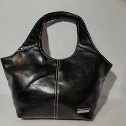 Minicci Womens SMALL BROWN Leather ZIP UP PURSE HANDBAG. Condition is 