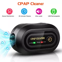 CPAP Cleaner Ozone Sterilizer Disinfector Sanitizer Sleepless Sleep Apnea COPD Color: Black Size (inch): 4.5