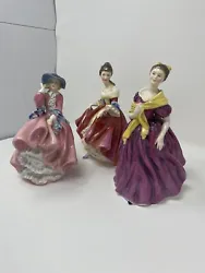Royal Doulton figures southern belle top o’ the hill adrienne set of 3. Set of three royal doulton all in excellent...