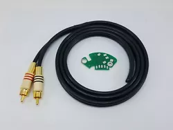 Câble RCA Phono pour platines Technics SL-1200, SL-1210, SL-1800. Compatible avec tous les modèles : MK2, MK3, M3D,...