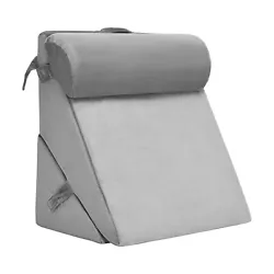 Color: Grey  Material: Memory Foam, Fabric  Size of Wedge Pillow:23”(L) x12.5”(W) x21.5”(H)  Size of...