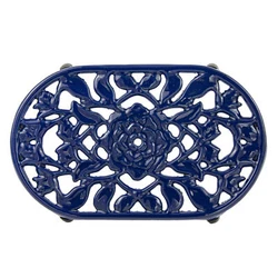 This cast iron trivet is the perfect resting spot for your cookware, protecting your counters and tabletops from heat....