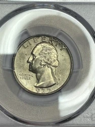 1932 D WASHINGTON QUARTER 25C PCGS MS 63.