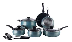 Featuring a 1. The pots and pans feature glass lids to seal in heat and flavor while making Paulas delicious...