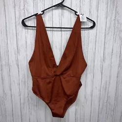 Womens Size L Out From Under Urban Outfitters Plunging Bodysuit NWT.