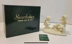 Snowbabies Dept 56 NIB 68411 Retired Where Did He Go Penguin Melted Snowman.