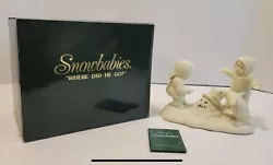 Snowbabies Dept 56 NIB 68411 Retired Where Did He Go Penguin Melted Snowman. A20