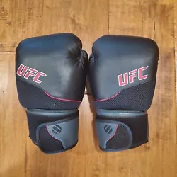 UFC Zuffa Boxing Gloves MMA for Striking Training or Workout.  12oz Black with red. In excellent condition. No tips or...