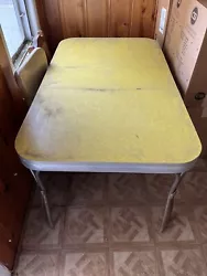 Vintage 1950s diner style formica table.