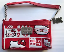 2010 Hello Kitty Red Purse Sanrio Hello Kitty With Glasses On.