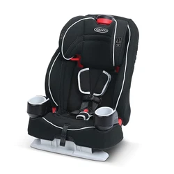Grace Atlas 65 2 in 1 Harness Booster Seat | Harness Booster and High Back Booster in One, Glacier, 19x22x25 inch (Pack...