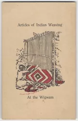An attractive card issued and printed by Joseph C. Duport promoting his ‘Wigwam’ and announcing that indian...