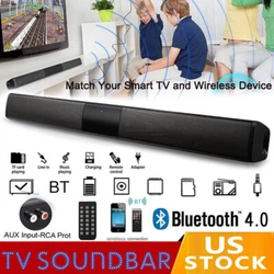 Sound Bar Blaster Wireless Bluetooth Stereo Speaker Remote For TV Phone PC. Bluetooth Version: V4.0. 1X RCA Audio...