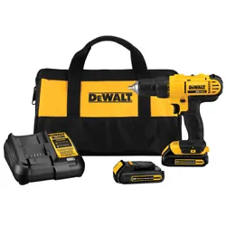 Model DCD771C2. Dewalt 20V MAX Brushed Lithium-Ion 1/2 in. Cordless Compact Drill Driver Kit with 2 Batteries (1.3 Ah)....