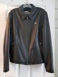 Womens Harley Davidson black jacket 100% Leather size X-LARGE Excellent condition looks new! I have more interesting...