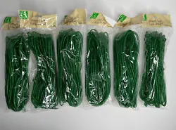 Lot of 6 Crafters Square Deco Green Mesh Flex Tubing 12 yds EachFast free shipping Great for crafting and DIY projects