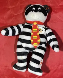This Hamburgler McDonalds Ty Beanie Baby Bear is a great addition to any collection. The bear features a hamburger tie...