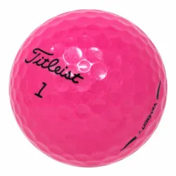 48 Titleist Velocity Pink Mint Used Golf Balls AAAAA No Markings or Logos! In a Free Bucket! Mint Quality (AAAAA)....