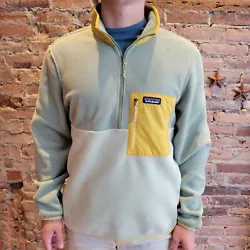 Product Details: Material: 100% recycled polyester fleece. 100% recycled polyester fleece. Zippered left chest pocket....