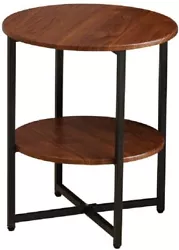 Update your living space with this 2-tier end table. Therefore, it has a long serve life and can bear load up to 55lbs....