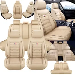 ♦Material: PU leather. Universal Fit: Car Seats Cover has been greatly improIt will compatible for most vehicle of 5...