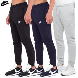Nike Mens Regular Fit French Terry Draw String Jogger Pants Navy S.