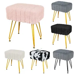 This Faux Fur round ottoman is designed and manufactured from a dual perspective of aesthetics and preacticaloty. Sit...