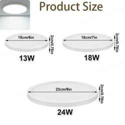 Power:13W 18W 24W. Designed to ensure safe use. LED ceiling lights bring you the closest feeling to natural light....