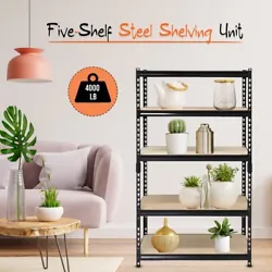 It is made of heavy-duty steel and built for strength and durability. This heavy-duty steel shelving unit has five...