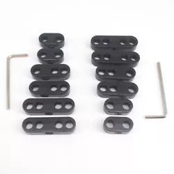 7mm 8mm Black Plastic Spark Plug Wire Separators Dividers Looms Fits Chevy Ford. Includes 2 each: 2 wire, 3 wire and 4...