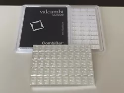 While the Valcambi Suisse CombiBar is sold in a sealed assay, it is taken out of the assay and divided for individual...