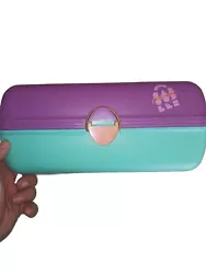 Vintage purple & green Caboodles makeup cosmetic carry case 2602 - CASE ONLY!.