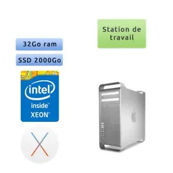 Occasion - Apple Mac Pro Quad Core Xeon 3.2Ghz A1289 (EMC 2314-2) 32Go 2To SSD - MacPro5,1 - Station de Travail....
