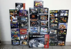 Nintendo 64 et jeux.  33 jeux avec sa console. Le tout et comme neuf avec toutes leur notices. Pas de casse ni de...