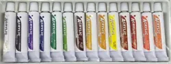 Fourteen 12ml tubes of the following colors 315 - Crimson Red. This rainbow of vibrant acrylic colors are easy to use...