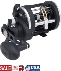 The ultralight and versatile PENN Rival Level Wind also features a forged and machined aluminum spool with Line...