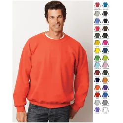 Style Code G180. 50% cotton/50% polyester preshrunk fleece knit. 1 x 1 rib with spandex. Heather Sport colors are 60%...