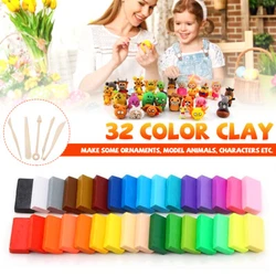 Clay Oven Baking: (Very strong and durable after baking.). 1 x Set of 32 Color Clay. -Perfect toy for kids,very funny...