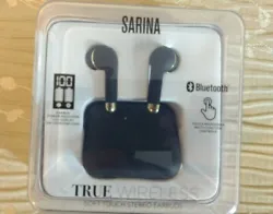 Sarina Elagant Black True Wireless Earbuds Soft Touch Control w/ Smart Case.  Check out our phone cases and other...