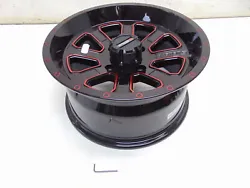 System 3 Offroad ST-4 Aluminum Wheel 14x7 4/110 4+3 Gloss Black/Red 14S3-4110R.