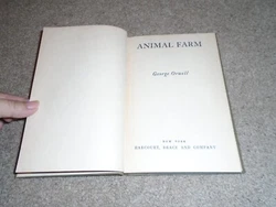 Animal Farm by George Orwell. Hardcover, no dust jacket, 5