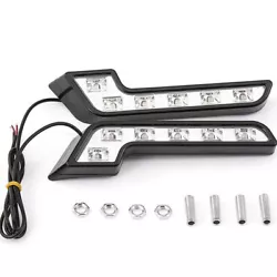 2Pcs L Shaped 6LED Super White 12V Waterproof Driving Fog Light Lamp Car Accessory. Interchange Part Number: White 6...